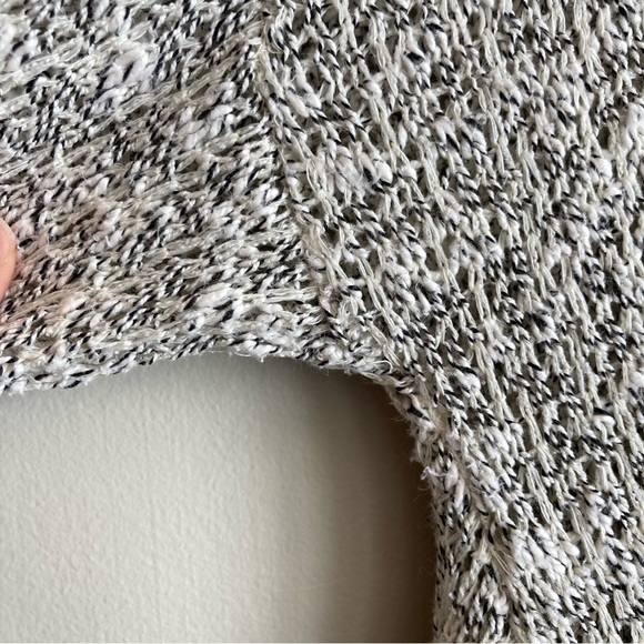 Kimchi Blue Light Gray Open Front Draped Cardigan S - Picture 8 of 11